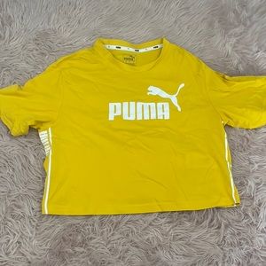 Yellow puma crop top size US small in yellow never been worn